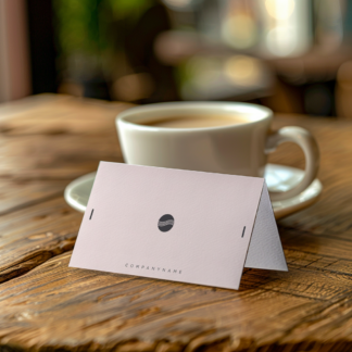 啞膠咭片 / 環保白咭咭片 (摺咭）